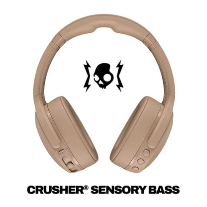 Skullcandy Crusher Evo Wireless Bluetooth Headphones with Multi-Sensory Bass, Noise Isolating Over-Ear Fit, Up to 40 Hours Battery, Microphone for iPhone Android - Primer - color: Primer