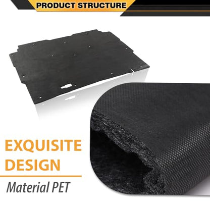 CNNELL Hood Insulation Pad 1/2" w/ Clips Compatible with Chevy S10 1982-1993, Compatible with Chevy S10 Blazer 1983-1993 - style: 1982-1993 Chevy S10