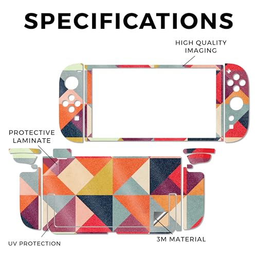 Glossy Glitter Gaming Skin Compatible with Nintendo Switch 2 Console Only - Bright and Happy - Premium 3M Vinyl Protective Wrap Decal Cover - Easy to Apply | Crafted in The USA by MightySkins - color: Bright And Happy, size: Switch 2 Console Skin Only, st