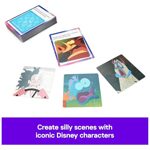 Spin Master Games Disney Meme the Game Card Game | Hilarious Family Caption Contest Game, Pair Disney Scenes with Funny Prompt Cards, For 3-6 Players, Ages 8 & Up - style: Disney Meme Board Game