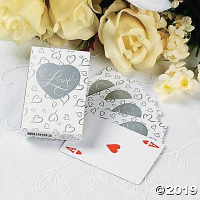Fun Express - Love Playing Cards for Wedding - Toys - Games - Card Games - Wedding - 12 Decks