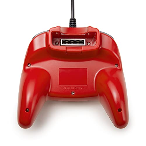 KIWITATA Retro N64 Controller, Mini N64 Wired 64-bit Remote Game Controller Upgraded Joystick Replacement Video Gamepad Red - color: red