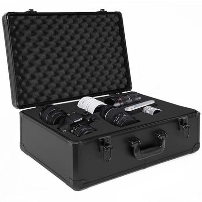 Protective Hard Case 22 X 14 X 8-Inch Shockproof Water-resistant with Customized DIY Foam Insert fit for Camera, Laptops, etc - size: Inner：21.5''X 13.5''X 7.5''