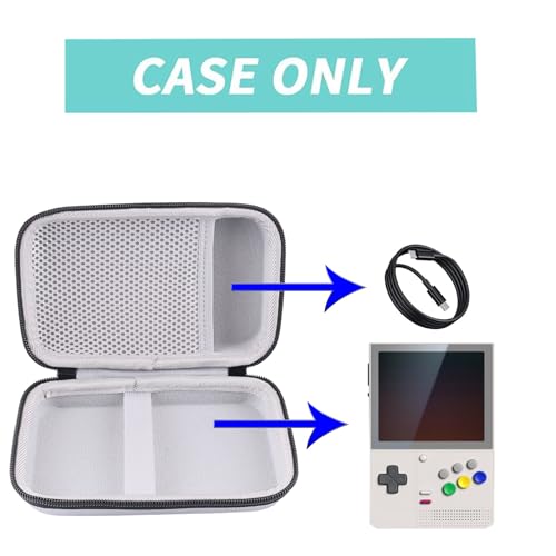 Hard Carrying Case Compatible with Retroid Pocket Classic/Retroid Pocket Flip 2/ Flip Retro Game Handheld Console (Grey) - color: Grey