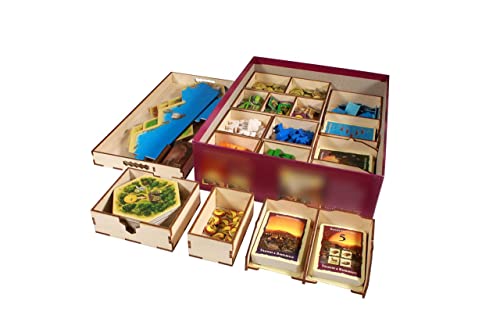 The Broken Token Game Organizer Compatible with Catan: Traders and Barbarians Expansion - style: Traders and Barbarians Expansion
