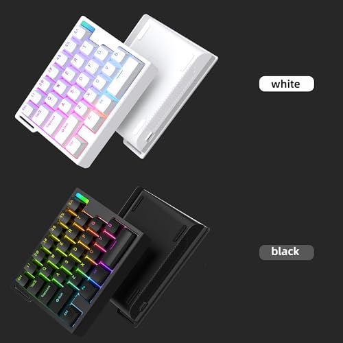 FKZ HE30 Rapid Trigger Gaming Keyboard,One Handed Hall Effect Magnetic Switch Keyboard Hot Swap Custom RGB Mini Wired Macro Mechanical Keypad with Fast Adjustable Actuation,8K Hz Polling Rate (Black) - color: Black