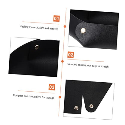 VICASKY Portable PU Dice Tray Large Folding Dice Storage Box Thickened Structure Tabletop Storage Tray for RPG and Board Games