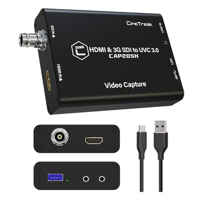 SDI/HDMI to USB 3.1 Capture Card for livestreaming, 1080p60 Uncompressed,3D Lut Output,Chroma Key,PS5/PS4/OBS/PC - style: HDMI&SDI to UVC capture