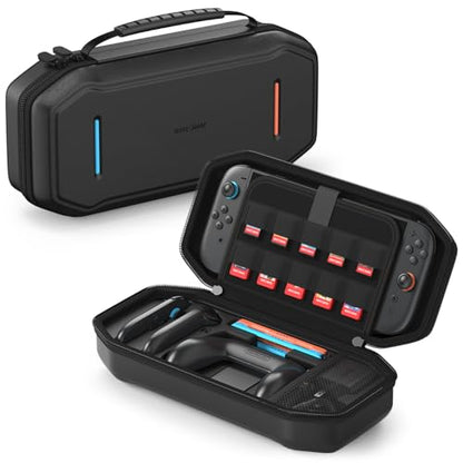 JUSPRO Carrying Case for Nintendo Switch 2, Hard Shell Travel Case with Large Storage for Console & Accessories