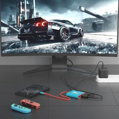 Belcompany 3-in-1 Switch Dock for Nintendo Switch Dock Station to TV,100W PD Fast Charger & 4K HDMI Connection Adapter USB 3.0 Port,Switch Portable Dock Compatible with Switch OLED/Steam Deck/MacBook