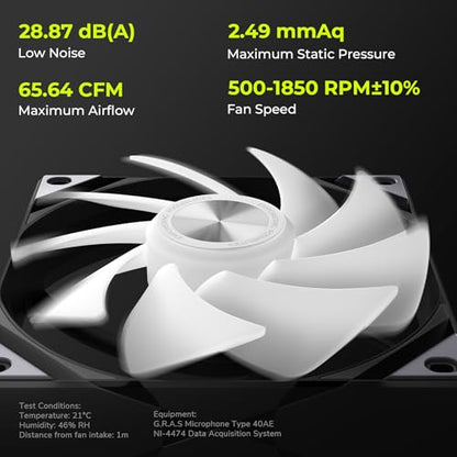 TRYX ROTA SL ARGB 120mm Case Fan 3in1 Pogo-Pin Connection with Magnetic Cable Gen2 ARGB Light Quiet Triple PC Case Fan - color: 3in1 Black, size: Regular Fan