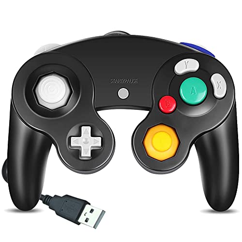 Reiso Classic NGC Wired USB Controller for Windows PC MAC (Black) - color: Black