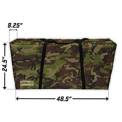 GoSports Premium Cornhole Carrying Case (Regulation Size or Tailgate Size) - style: Regulation Camo 4 X 2 Ft