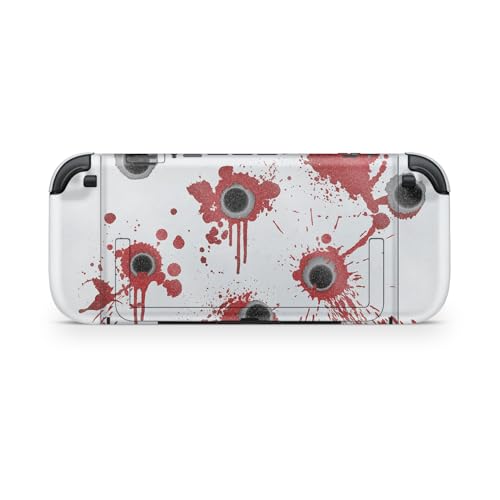 Glossy Glitter Gaming Skin Compatible with Nintendo Switch 2 Console Only - Bullet Holes - Premium 3M Vinyl Protective Wrap Decal Cover - Easy to Apply | Crafted in The USA by MightySkins - color: Bullet Holes, size: Switch 2 Console Skin Only, style: Glo