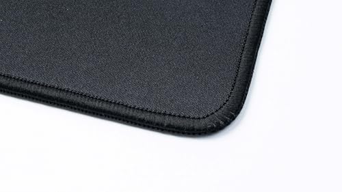 Keychron Large Gaming Mouse Pad 17.7 × 15.7 inch (450 × 400 mm), Ample Space for Mouse Movement, Smooth Micro-Weave Surface for Optical Mice, Non-Slip Rubber Base, Stitched Edges - Black - size: 15.8L x 15.8W inches