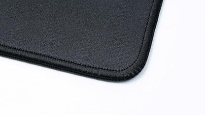Keychron Large Gaming Mouse Pad 17.7 × 15.7 inch (450 × 400 mm), Ample Space for Mouse Movement, Smooth Micro-Weave Surface for Optical Mice, Non-Slip Rubber Base, Stitched Edges - Black - size: 15.8L x 15.8W inches