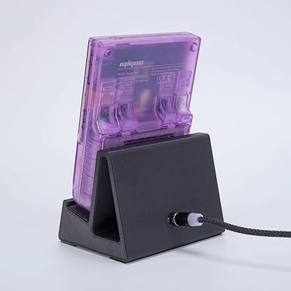 Miyoo Mini Plus Charging Dock, 3D Printed Magnetic Charging Dock for Miyoo Mini Plus Game Retro Console Handheld Miyoomini+ Charging Base Magnet Stand (Black)