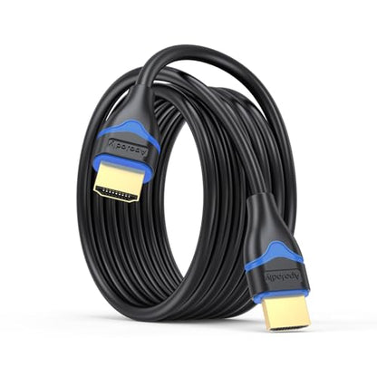 4K HDMI Cable 12FT, High Speed HDMI Cord 12 Foot Ultra HD HDMI 2.0 Cable 4K@60Hz, 2K@144Hz, 18Gbps, HDR, HDCP 2.2, 3D, ARC Compatible with PS4/PS5, Monitor, Laptop, HDTV, Blu-ray, Xbox - size: 12FT