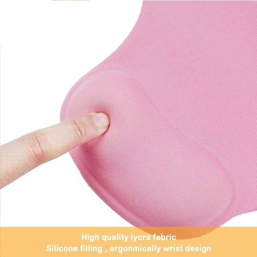 Office Mousepad with Gel Wrist Support - Ergonomic Gaming Desktop Mouse Pad Wrist Rest - Design Gamepad Mat Rubber Base for Laptop Computer -Silicone Non-Slip Special-Textured Surface (08Navy) - color: 08Navy