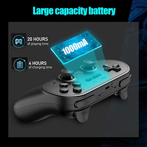 Nargos 8BitDo Pro 3 Bluetooth Gamepad, Compatible with Switch 1/2, PC, Apple, SteamOS, Android, TMR Joysticks, Hall Effect Triggers, Magnetic Buttons (Black Edition) - color: Black Edition