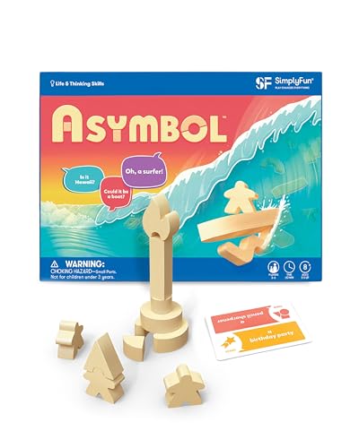 SimplyFun Asymbol - A Building and Communication Game That Challenges Your Creativity & Imagination - 3 to 6 Players - A Game for Kids Ages 8 & Up - style: Asymbol