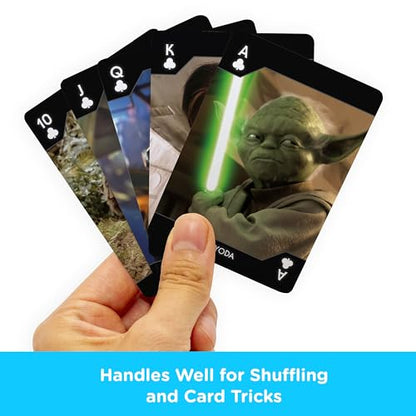 Aquarius Star Wars Playing Cards - Light Side Heroes Themed Deck of Cards for Your Favorite Card Games - Officially Licensed Star Wars Merchandise and Collectibles - Poker Size with Linen Finish - style: Light Side Heroes