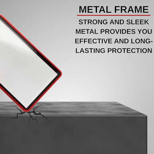RedCap Magnetic Aluminum PSA Graded Card Holder 35PT Premium PSA Slab Protector Display Case with UV Resistant Glass Fits Standard PSA Graded Sports Trading Cards - Ruby Radiance - color: Ruby Radiance