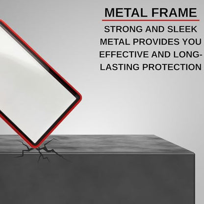 RedCap Magnetic Aluminum PSA Graded Card Holder 35PT Premium PSA Slab Protector Display Case with UV Resistant Glass Fits Standard PSA Graded Sports Trading Cards - Ruby Radiance - color: Ruby Radiance