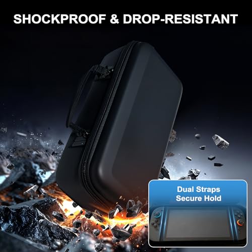 Pogriko Switch 2 Case for Nintendo Switch 2, Travel Carrying Case Holds Switch 2 Console, Dock, Controller, Joycon Straps, Grip, AC Adapter, HDMI Cable & Game Card with 2 Tempered Glass Screen