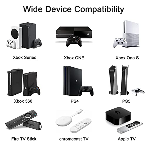 5 Way HDMI Switch 4k@60Hz HDMI Switcher 5 in 1 Out HDCP 2.0 Manual HDMI 2.0 Hub Supports 3D Compatible with Nintendo Switch/Switch OLED/Xbox/ PS5/4/3 Blu-Ray Player Fire Stick Roku Apple TV Chromeca - size: HDMI Switch 5 Port 4K