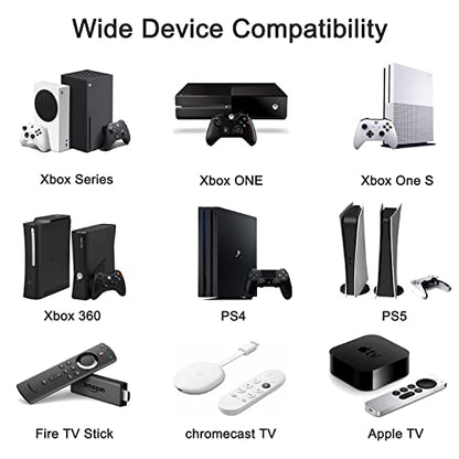 5 Way HDMI Switch 4k@60Hz HDMI Switcher 5 in 1 Out HDCP 2.0 Manual HDMI 2.0 Hub Supports 3D Compatible with Nintendo Switch/Switch OLED/Xbox/ PS5/4/3 Blu-Ray Player Fire Stick Roku Apple TV Chromeca - size: HDMI Switch 5 Port 4K