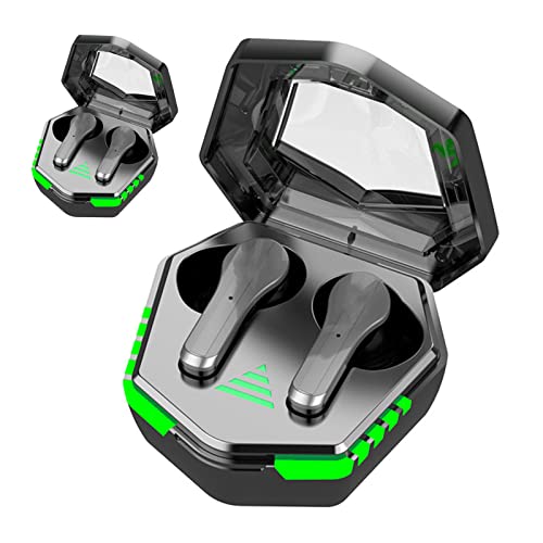 Yoidesu Wireless Gaming Earbuds, Bluetooth 5.3 Noise Cancellation Gaming Earbuds Without Delay, Ergonomical Headset for All Bluetooth Enabled Cell Phones and Smart Devices