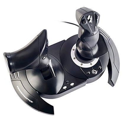 Thrustmaster T-Flight Hotas One Flight Stick & Throttle - XBOX & PC | Detachable design, Officially licensed, adjustable resistance, responsive trigger, 14 programmable buttons, dual rudder - style: Black Xbox Series X/S | PC