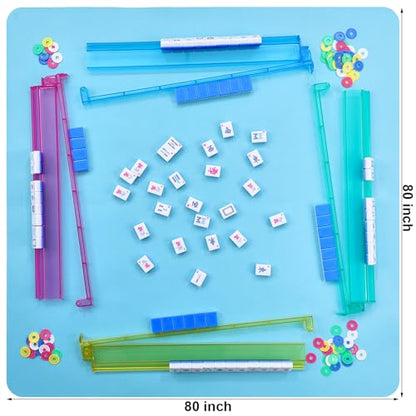 Ceenna American Mahjong Set with Carrying Bag,American,Blue - color: Blue