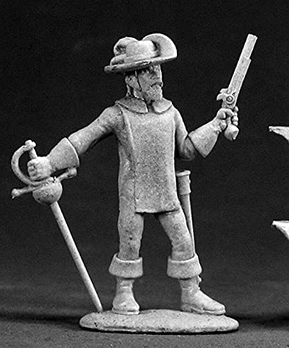 Reaper Miniatures Alfonso, Musketeer #03011 Dark Heaven Legends Unpainted Metal