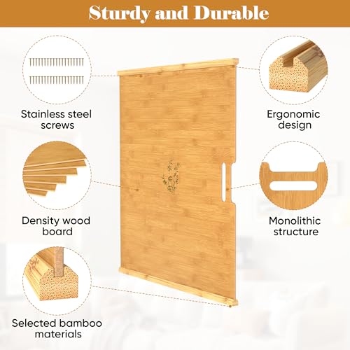 6 Pcs Wood Tray Dividers for Cabinet, Cuttable Insert Organizer | Plug-in Cookie Sheet Organizer, Multi-Layer Embedded Storage,Kitchen Cabinet Organization,Space-Saving Organizer for Kitchen