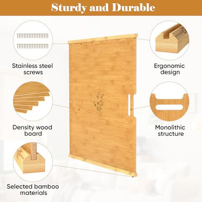 6 Pcs Wood Tray Dividers for Cabinet, Cuttable Insert Organizer | Plug-in Cookie Sheet Organizer, Multi-Layer Embedded Storage,Kitchen Cabinet Organization,Space-Saving Organizer for Kitchen