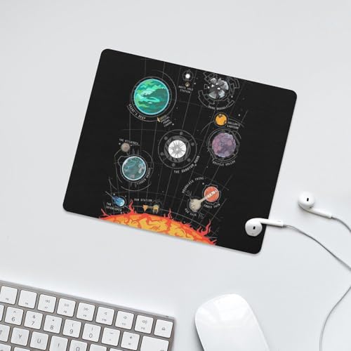 Gaming Mouse Pad, Outer Wilds System Mouse Pad 7.1x8.7 Inch Large Extended Computer Mouse Mat Keyboard Full Desk Mousepad for Gaming, Office, Home - color: style-21, size: 7.1 x8.7-Inch