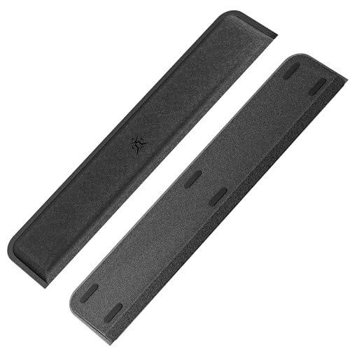 Computer Keyboard Wrist Rest Pad, Ergonomic Soft Memory Foam Wrist Support w/Anti-Slip Rubber Base, Black (Ice silk cloth, 17.48 in*3.54 in*1.1 in) - size: 17.48 in*3.54 in*1.1 in, style: Ice silk cloth