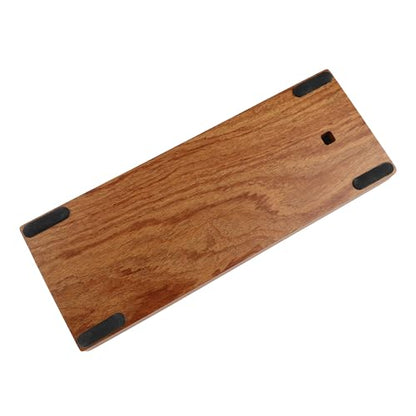 GH60 Solid Wooden Case Wrist Rest for 60% Mini Mechanical Gaming Keyboard Compatible Poker2 Pok3r Faceu 60 (Yellow Rosewood) - color: Yellow Rosewood
