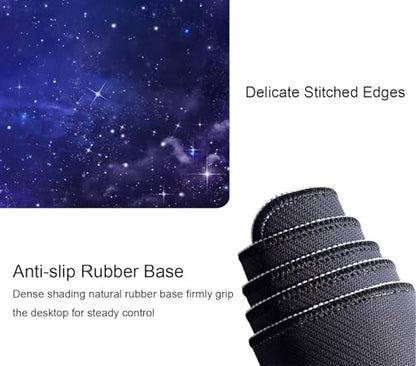 Galaxy Universe Purple XL Gaming Mousepad - 31.5''X 11.8'' Desk Pad for Laptop, Computer, Keyboard, Mouse - Cute Desk Accessory - color: Galaxy Universe