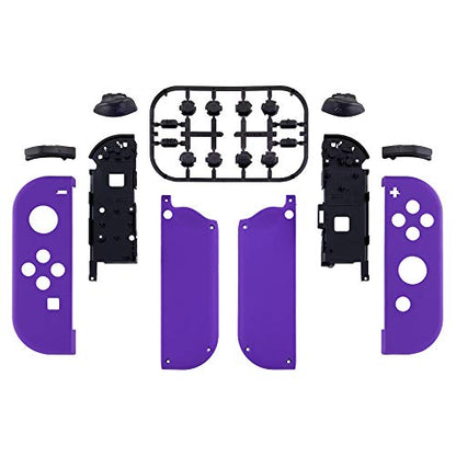 eXtremeRate Replacement Handheld Controller Housing with Full Set Buttons, DIY Replacement Shell Case for NS & NSO Console – Console Shell NOT Included - color: Purple