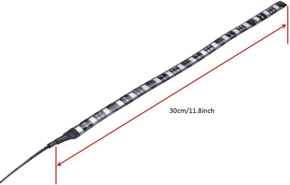 DS Blue PC LED Flexible Light Strip Computer Lighting with Magnetic Design for Computer Case Lighting Kit, Blue Desk Moon Lamp (11.8inch, S Series) - color: Blue