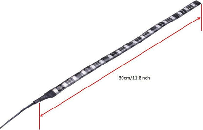 DS Blue PC LED Flexible Light Strip Computer Lighting with Magnetic Design for Computer Case Lighting Kit, Blue Desk Moon Lamp (11.8inch, S Series) - color: Blue