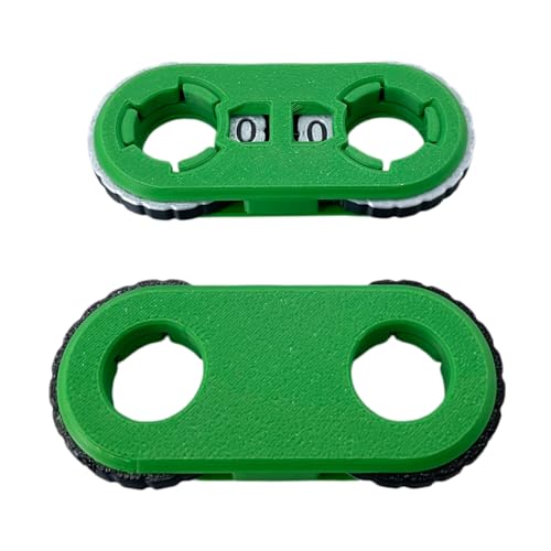 2 Pack MTG Life Counter 2 Ring (Green) - color: Green