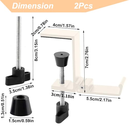 Foldable Headphone Stand Hanger Holder Under Desk Aluminum Alloy Headset Stand Fit for Gaming PC Accessories Universal Space Save Mount Clamp Hook Suitable for Xbox/PS4 Controller Office Computer Desk - color: White