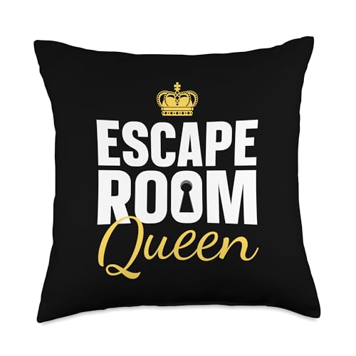 Cool Escape Room Art for Women Girls Escape Game Escape Room Throw Pillow - size: 18x18