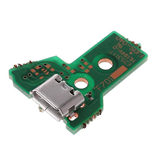 Replacement USB Charging Port Socket Board JDS-040 JDS 040 for PS4 Controller + 12 Pin Ribbon Cable