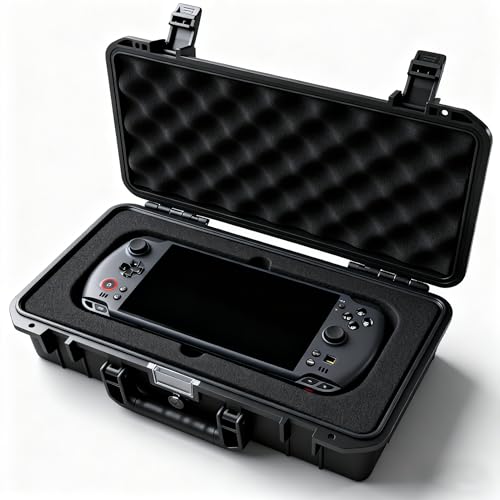 JYGamhanbil Carrying Case Waterproof Bag Cover Hard Shell for GPD Win 5 Portable Handheld Game Console 7",Protective Storage Bag Travel Case for GPD Win 5 2025 Handheld Dock,Power Cord,Accessories