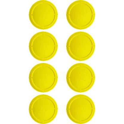 Ferkurn Joystick Replacement Cap Thumb Grip for Switch OLED & Switch Lite, Joystick Grip Button Stick Cover 3D Analog Cap Skin Replacement Part Repair Kit Accessories, 8 PCS - color: Yellow